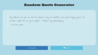 Random Quote Generator